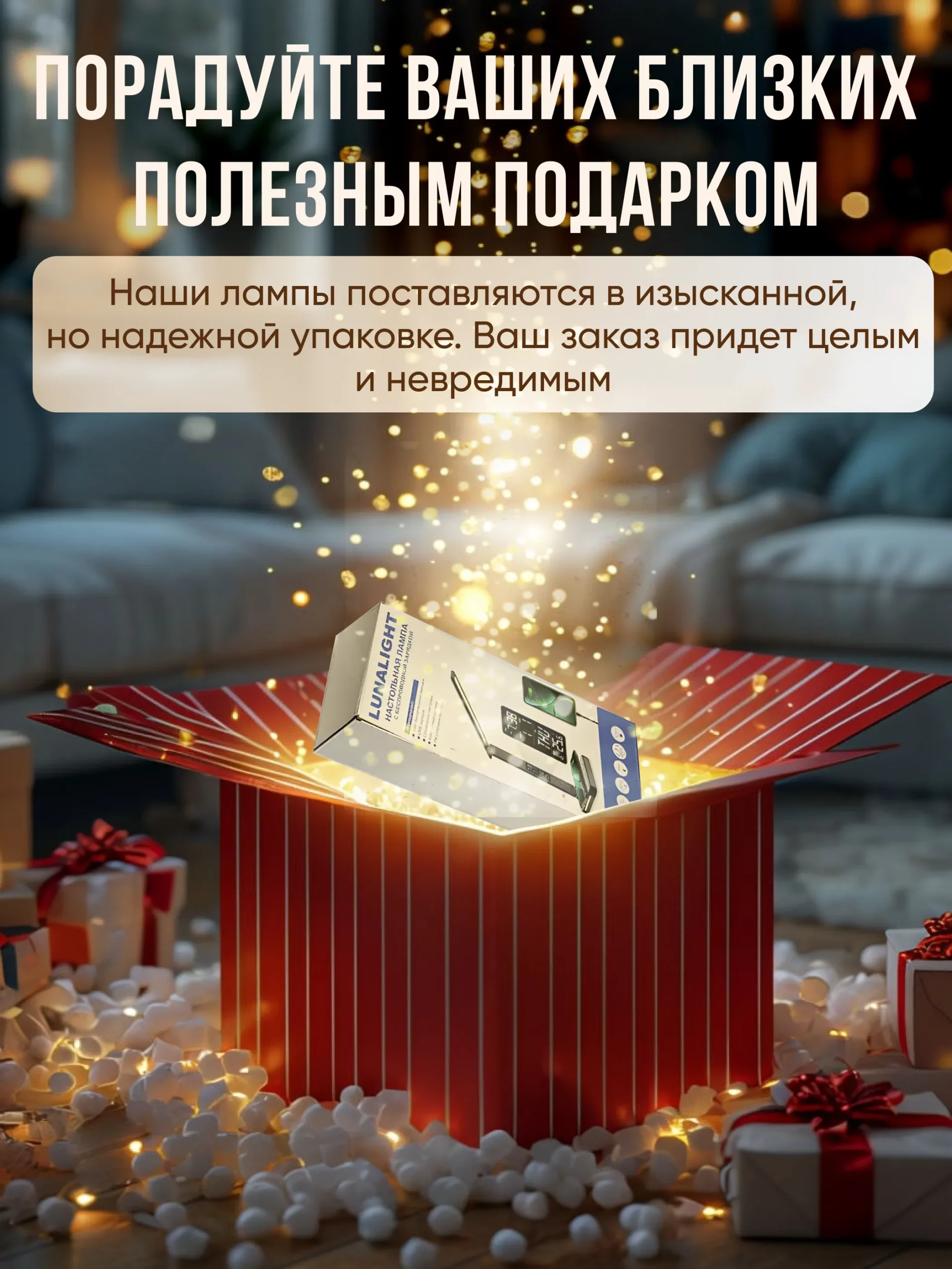 Led лампа настольная светодиодная для дома и офиса, арт. L7Pro, цвет белый — изображение 12