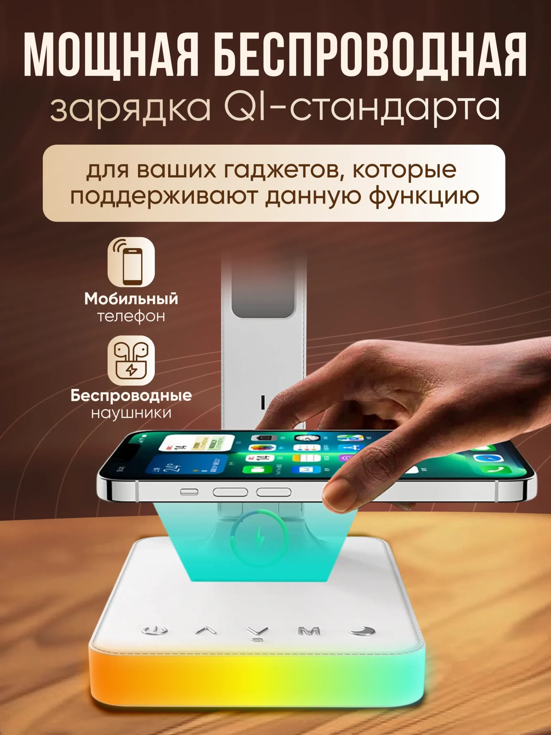 Led лампа настольная светодиодная для дома и офиса, арт. L7Pro, цвет белый — изображение 7